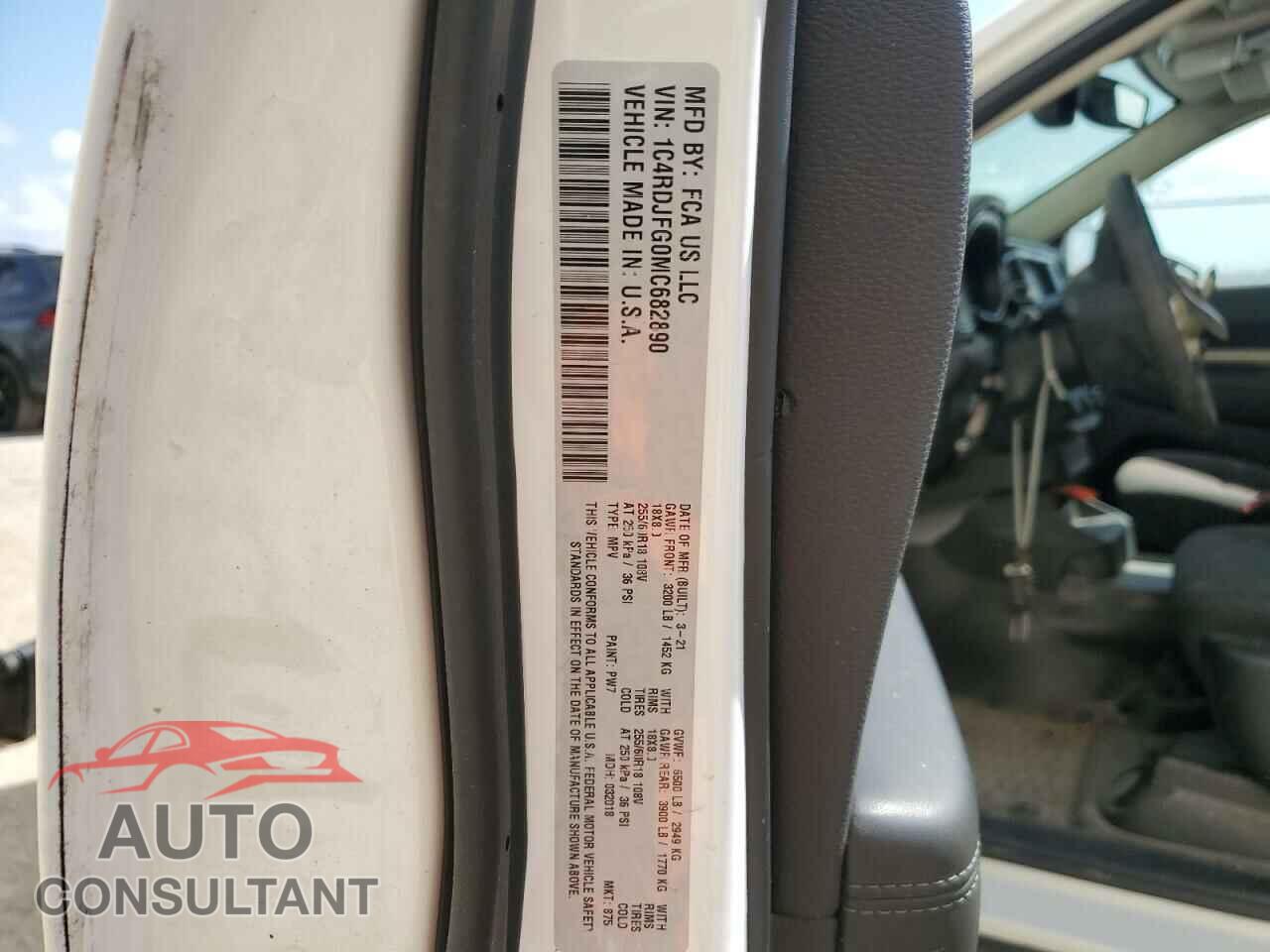 DODGE DURANGO 2021 - 1C4RDJFG0MC682890