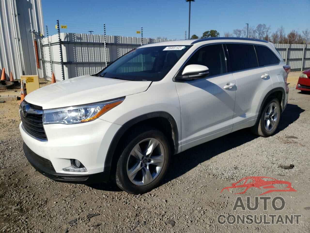 TOYOTA HIGHLANDER 2016 - 5TDYKRFHXGS124234