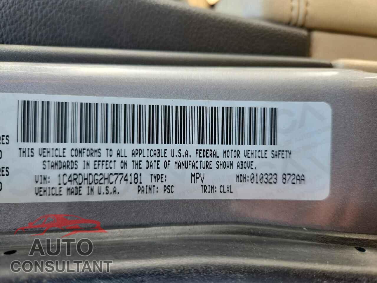 DODGE DURANGO 2017 - 1C4RDHDG2HC774181