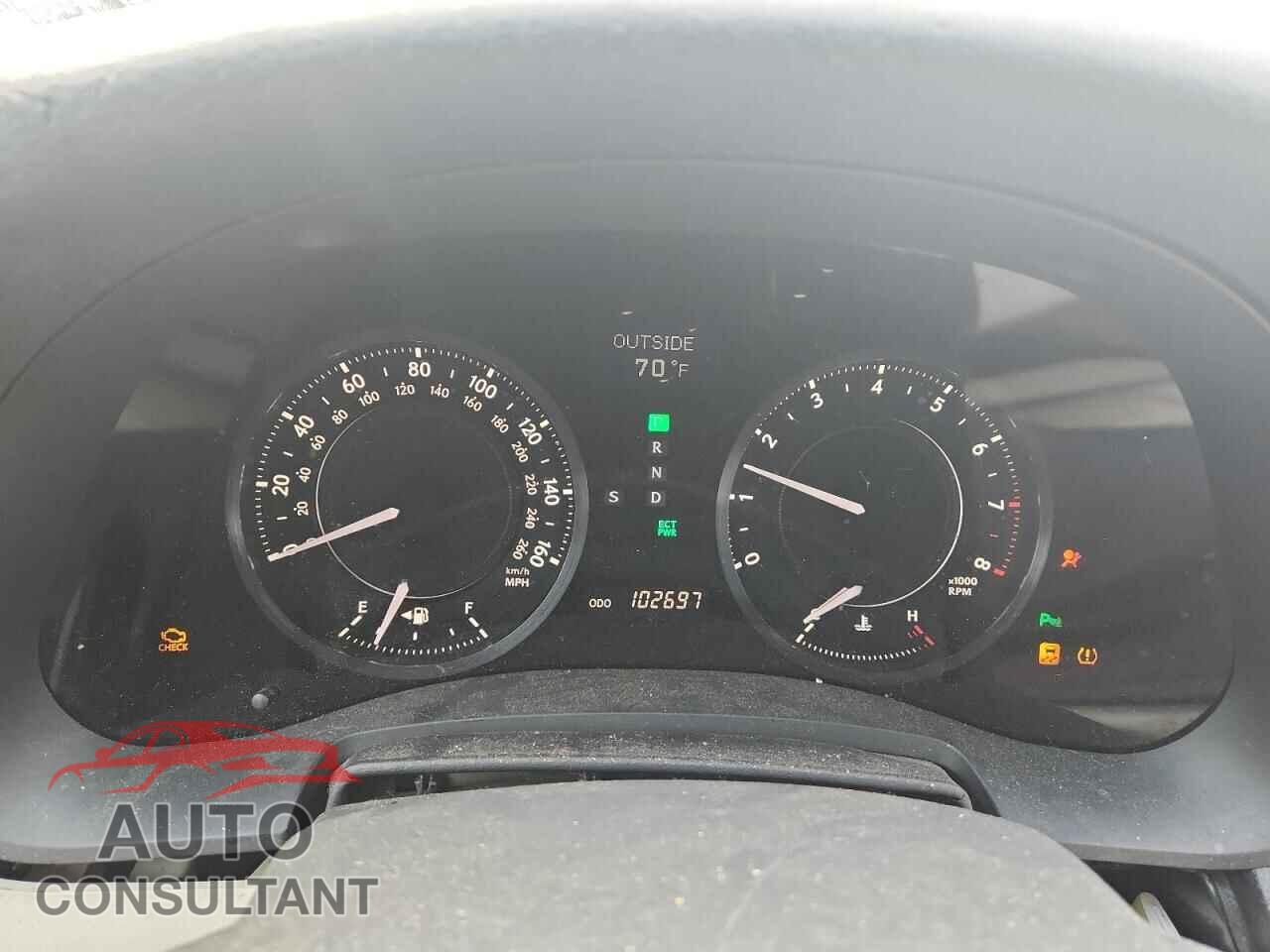 LEXUS IS 2010 - JTHFF2C22A2509836