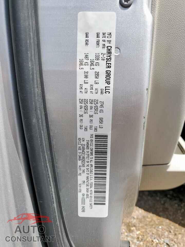 DODGE CARAVAN 2010 - 2D4RN4DE1AR262349