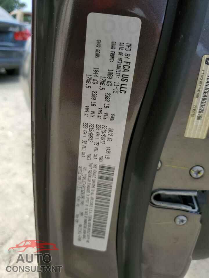 JEEP COMPASS 2016 - 1C4NJCEA8GD628106
