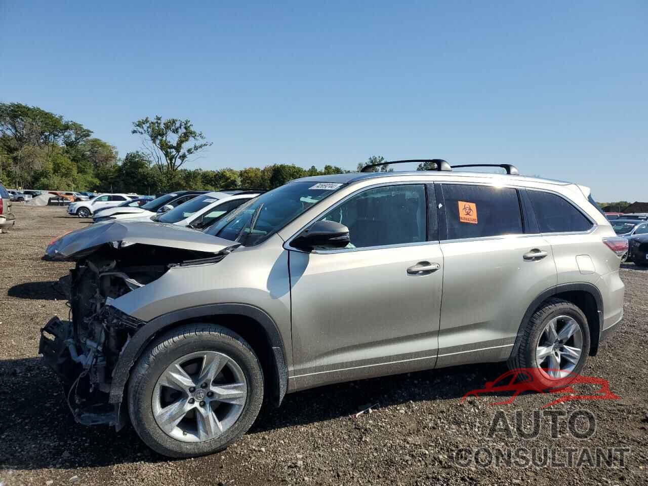 TOYOTA HIGHLANDER 2015 - 5TDDKRFH0FS103289