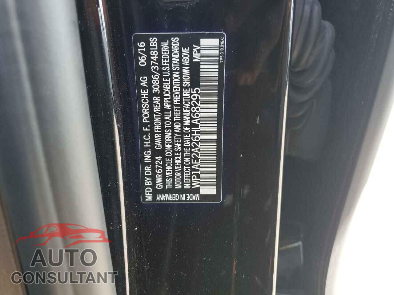 PORSCHE CAYENNE 2017 - WP1AE2A26HLA68295