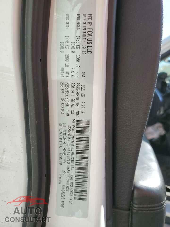 DODGE DURANGO 2020 - 1C4SDJFT9LC166508