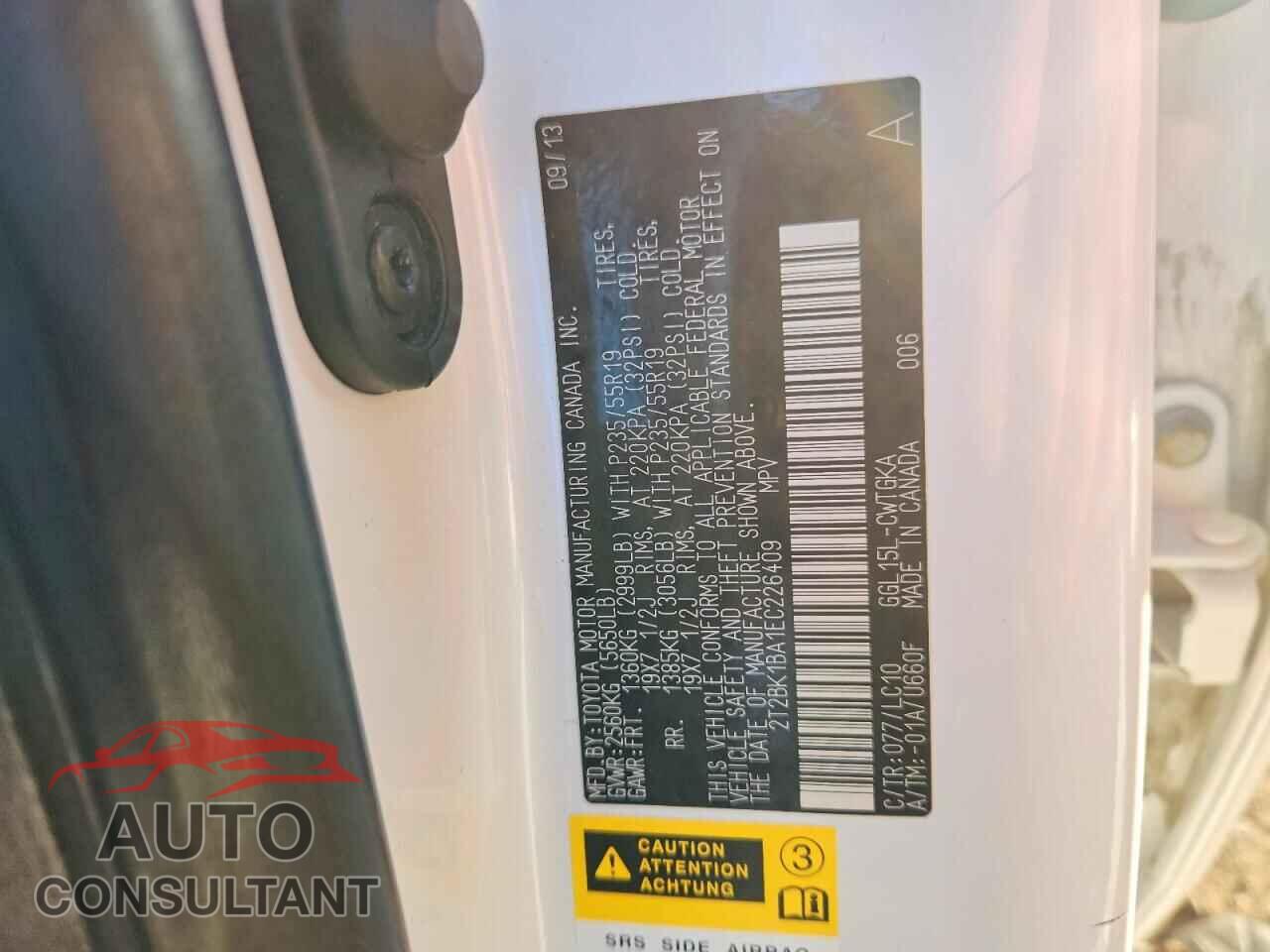 LEXUS RX350 2014 - 2T2BK1BA1EC226409