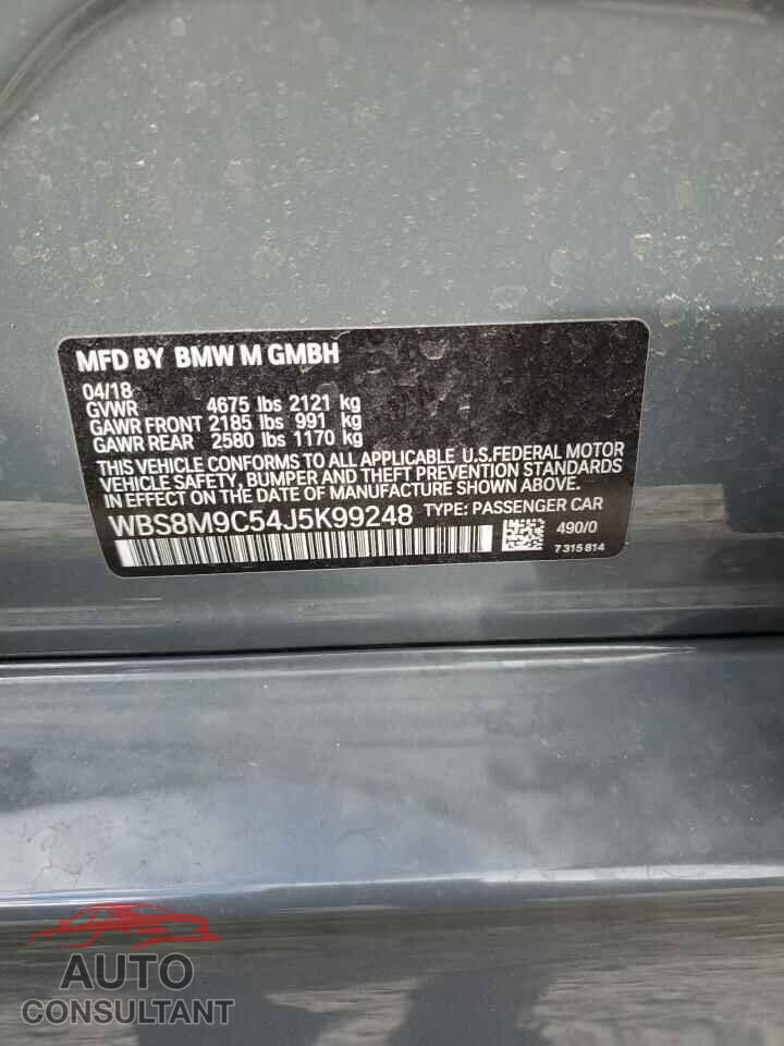 BMW M3 2018 - WBS8M9C54J5K99248