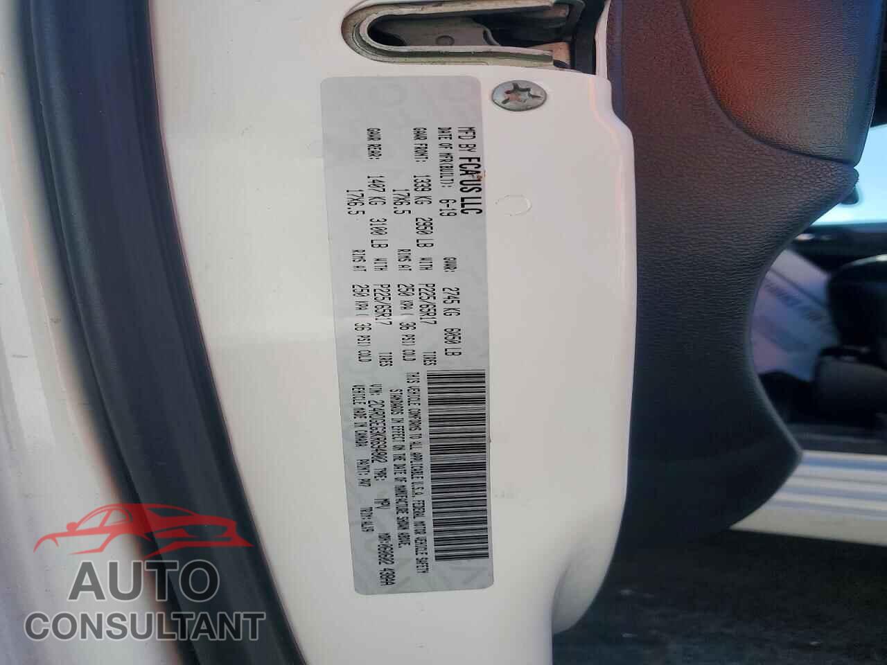 DODGE CARAVAN 2019 - 2C4RDGEG3KR694802