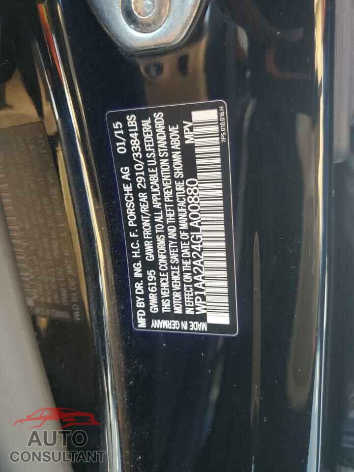 PORSCHE CAYENNE 2016 - WP1AA2A24GLA00880