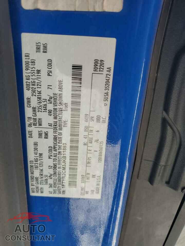 FORD TRANSIT 2018 - 1FTYR2CM3JKB11893