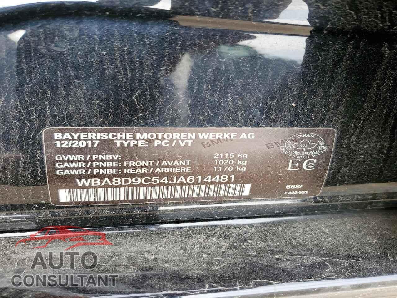 BMW 3 SERIES 2018 - WBA8D9C54JA614481
