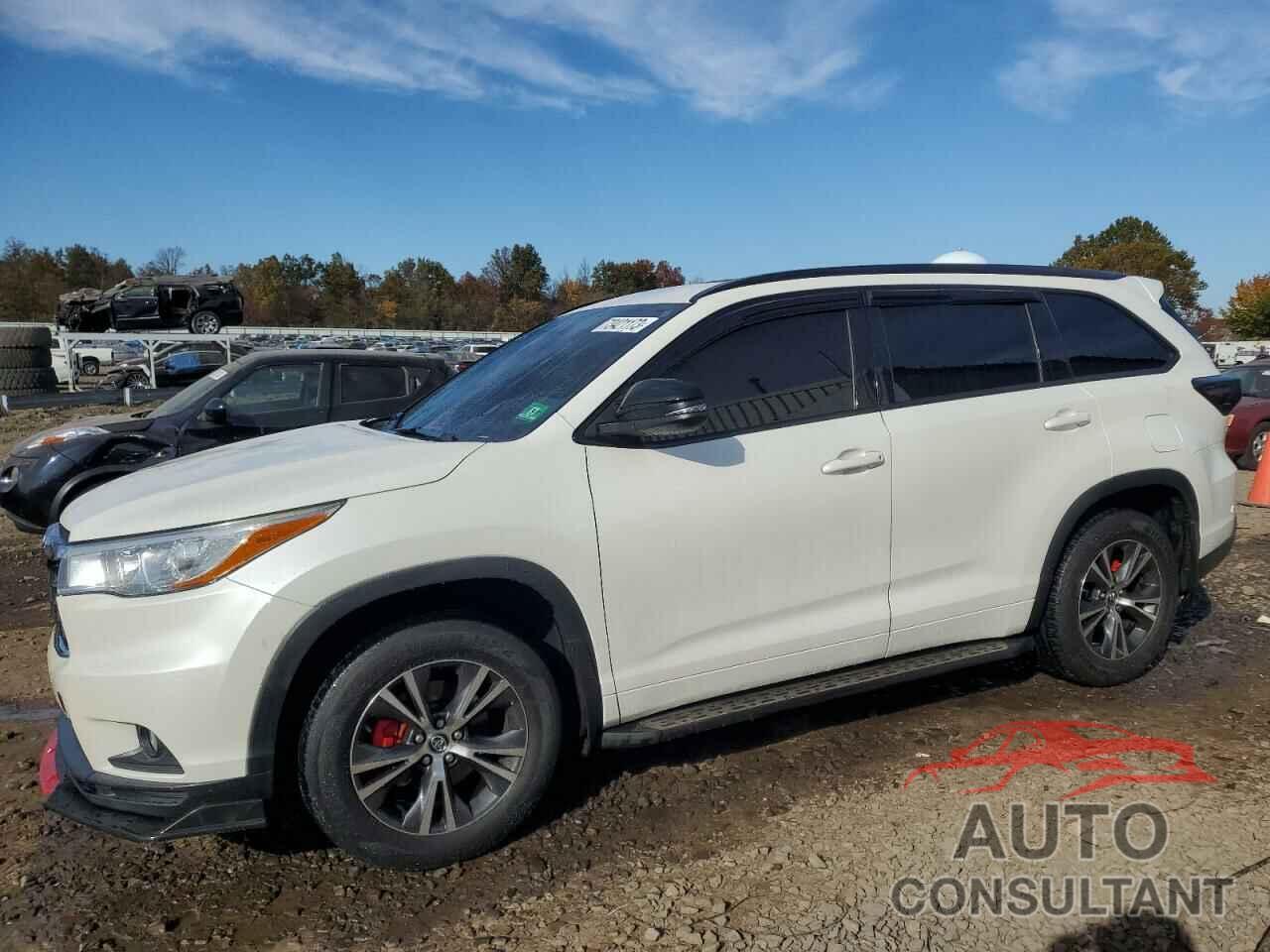 TOYOTA HIGHLANDER 2016 - 5TDJKRFH8GS321713