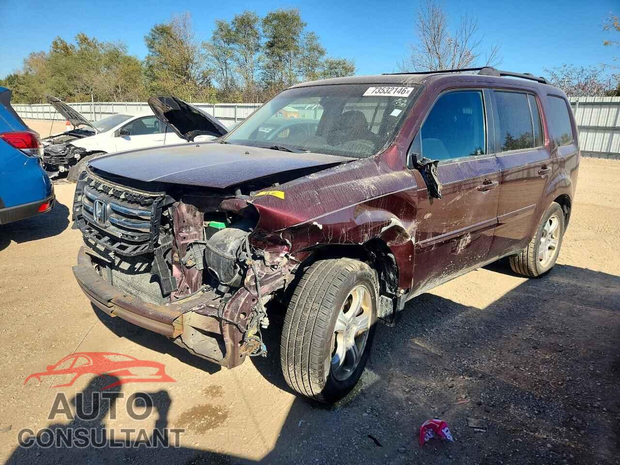 HONDA PILOT 2012 - 5FNYF4H50CB015936