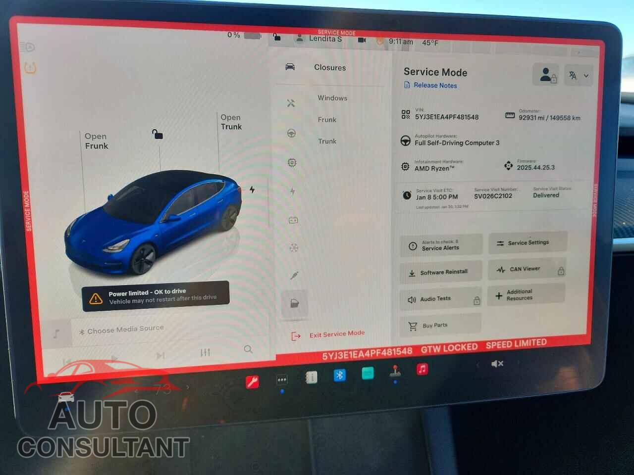 TESLA MODEL 3 2023 - 5YJ3E1EA4PF481548