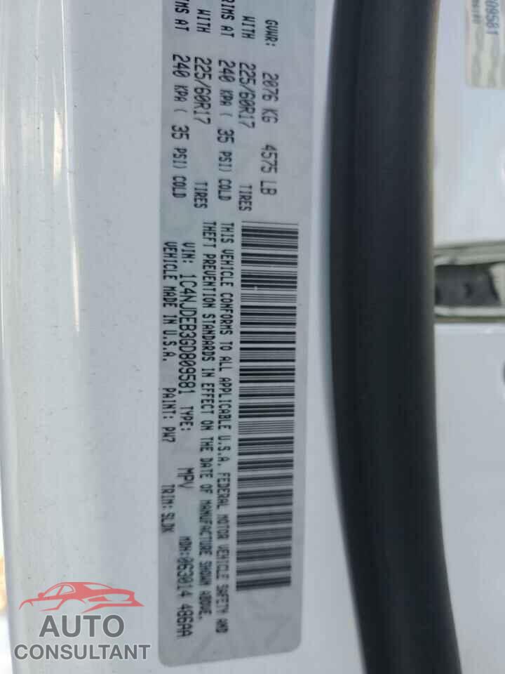 JEEP COMPASS 2016 - 1C4NJDEB3GD809581