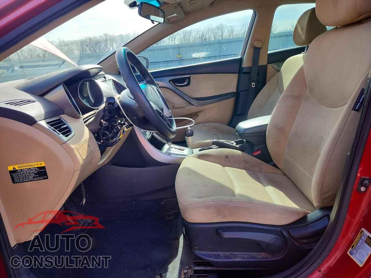 HYUNDAI ELANTRA 2012 - KMHDH4AE7CU422903