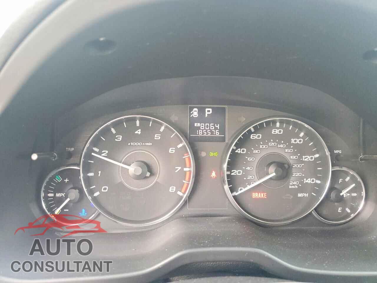 SUBARU OUTBACK 2012 - 4S4BRBCC7C3256604