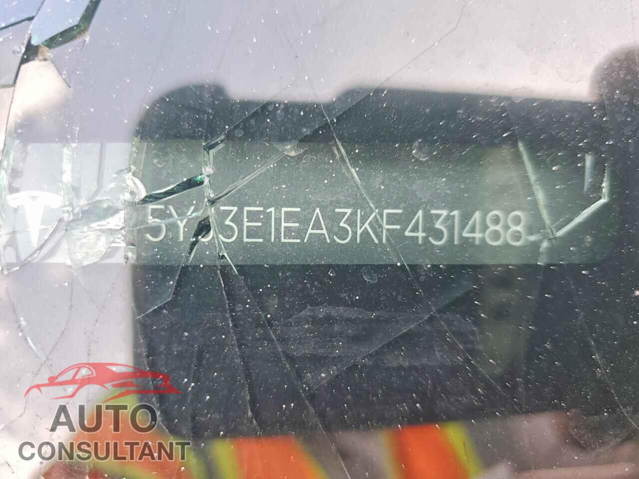 TESLA MODEL 3 2019 - 5YJ3E1EA3KF431488