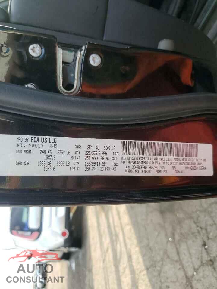 DODGE JOURNEY 2015 - 3C4PDDEG6FT660703