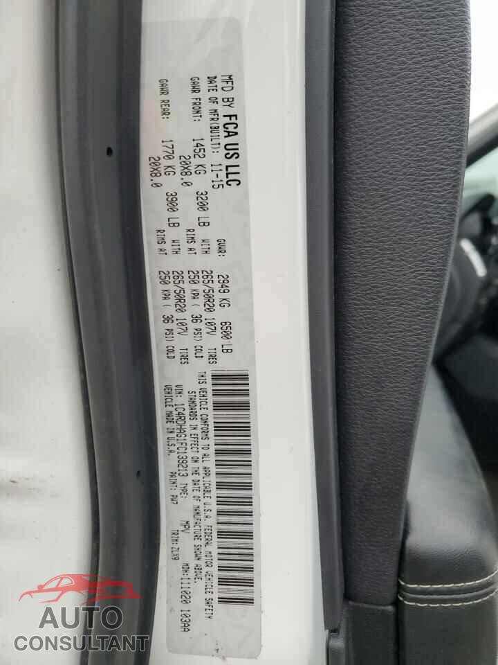 DODGE DURANGO 2015 - 1C4RDHAG1FC139213