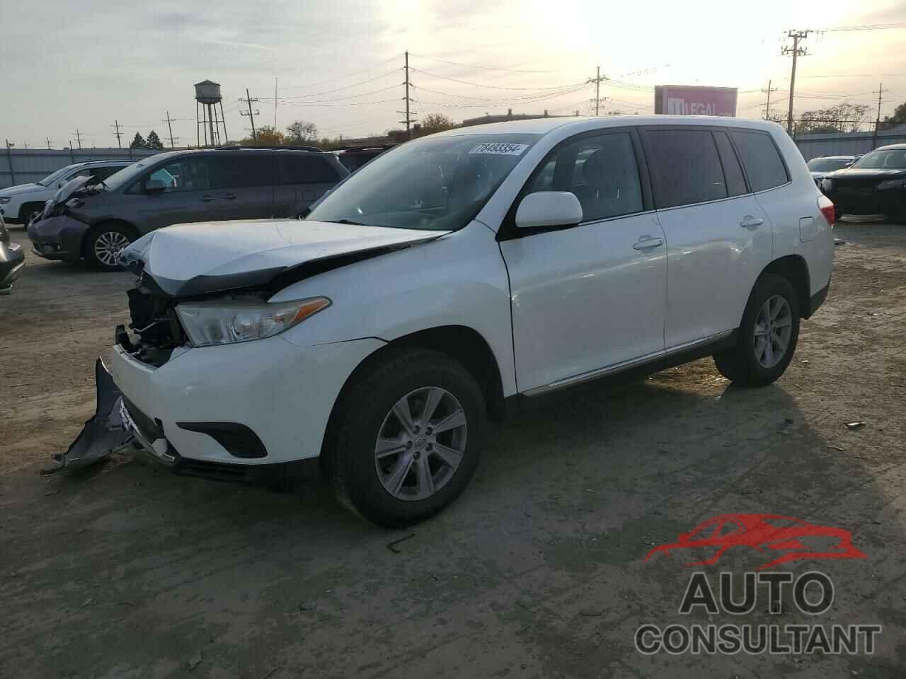 TOYOTA HIGHLANDER 2012 - 5TDBK3EH5CS149833