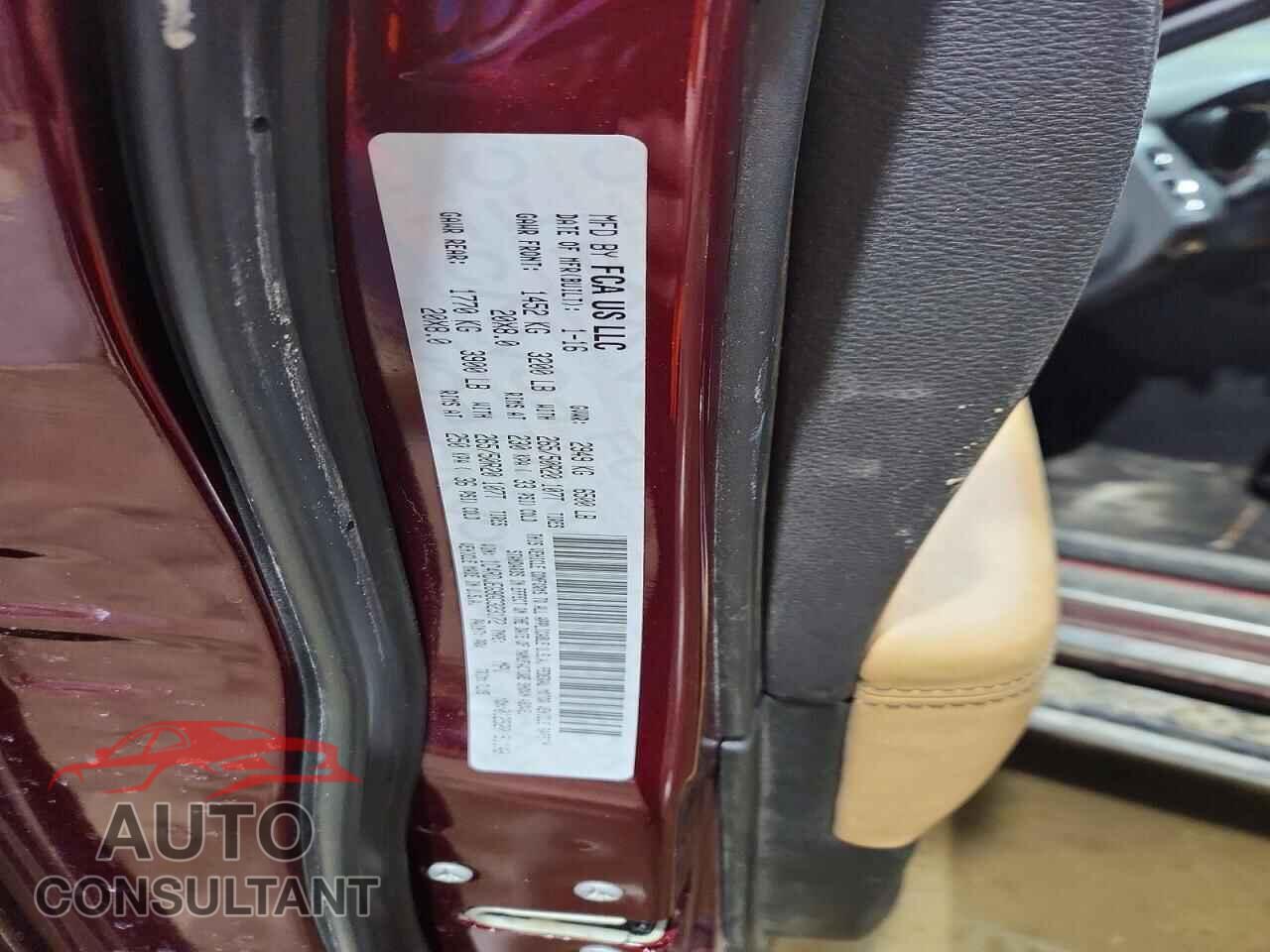 DODGE DURANGO 2016 - 1C4RDJEG9GC323172