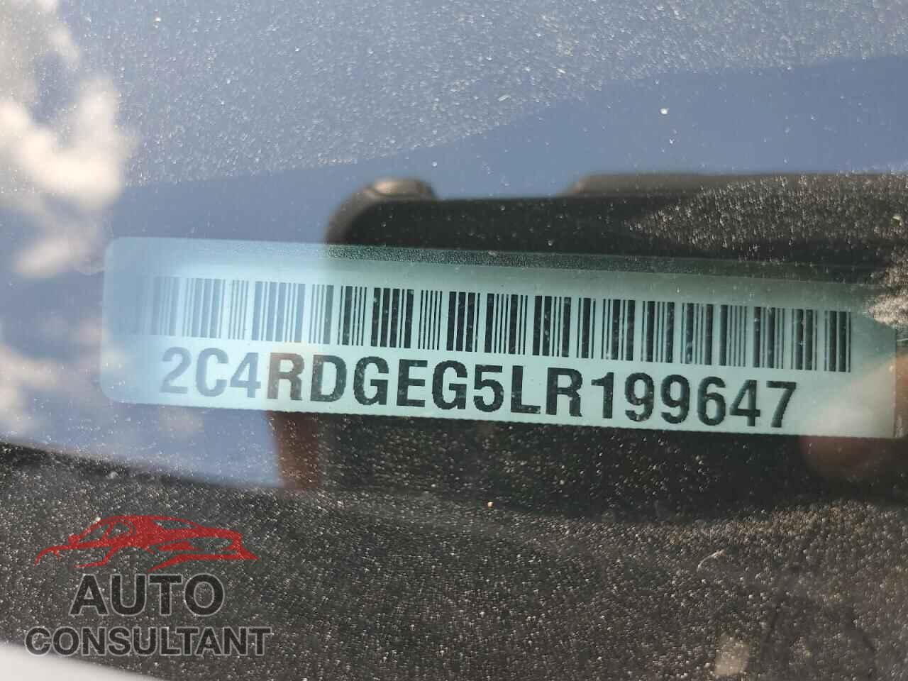DODGE CARAVAN 2020 - 2C4RDGEG5LR199647