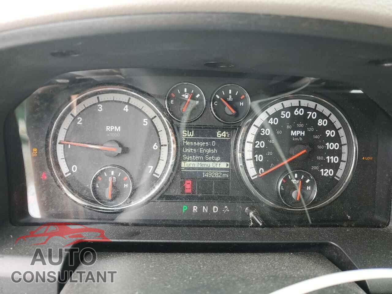 DODGE RAM 1500 2012 - 1C6RD7LT3CS312274