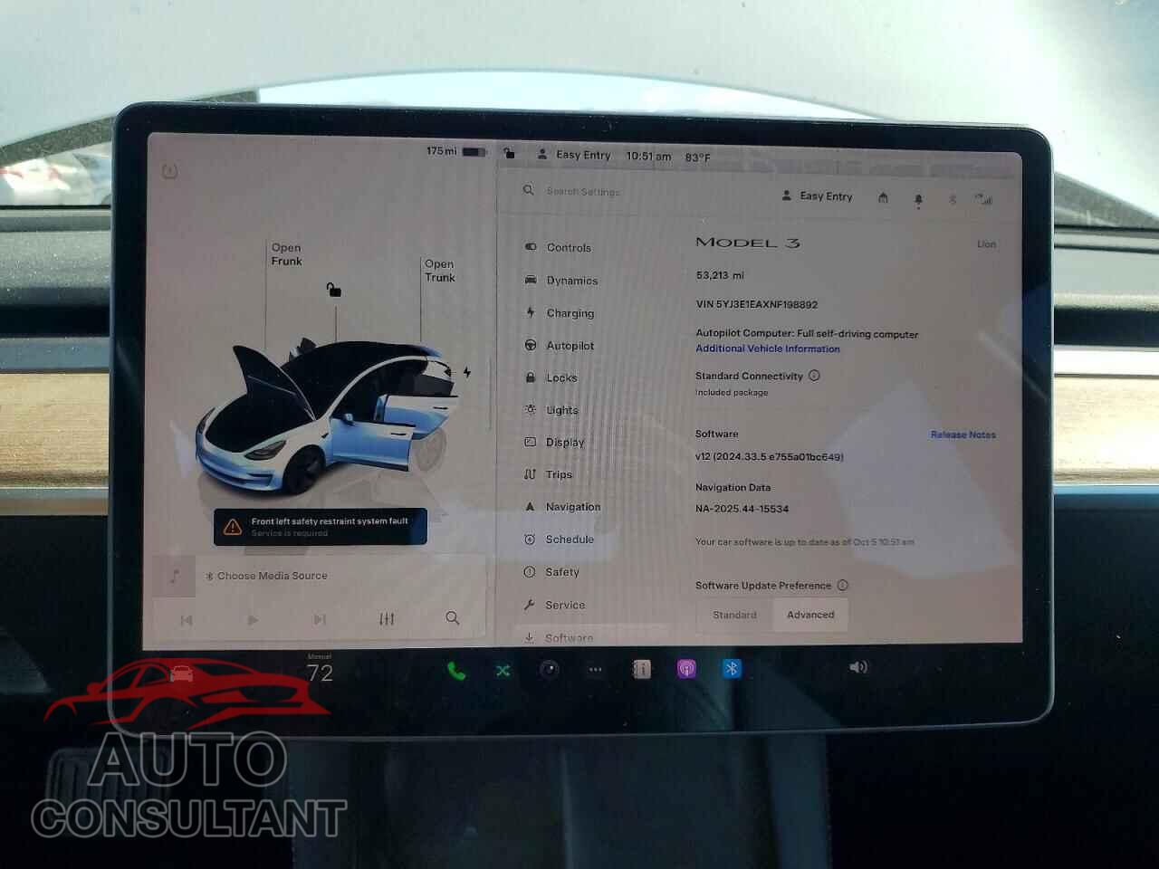 TESLA MODEL 3 2022 - 5YJ3E1EAXNF198892
