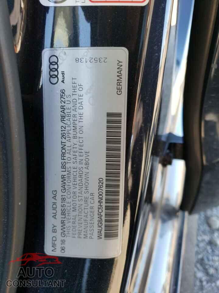 AUDI A6 2017 - WAUG8AFC5HN007620