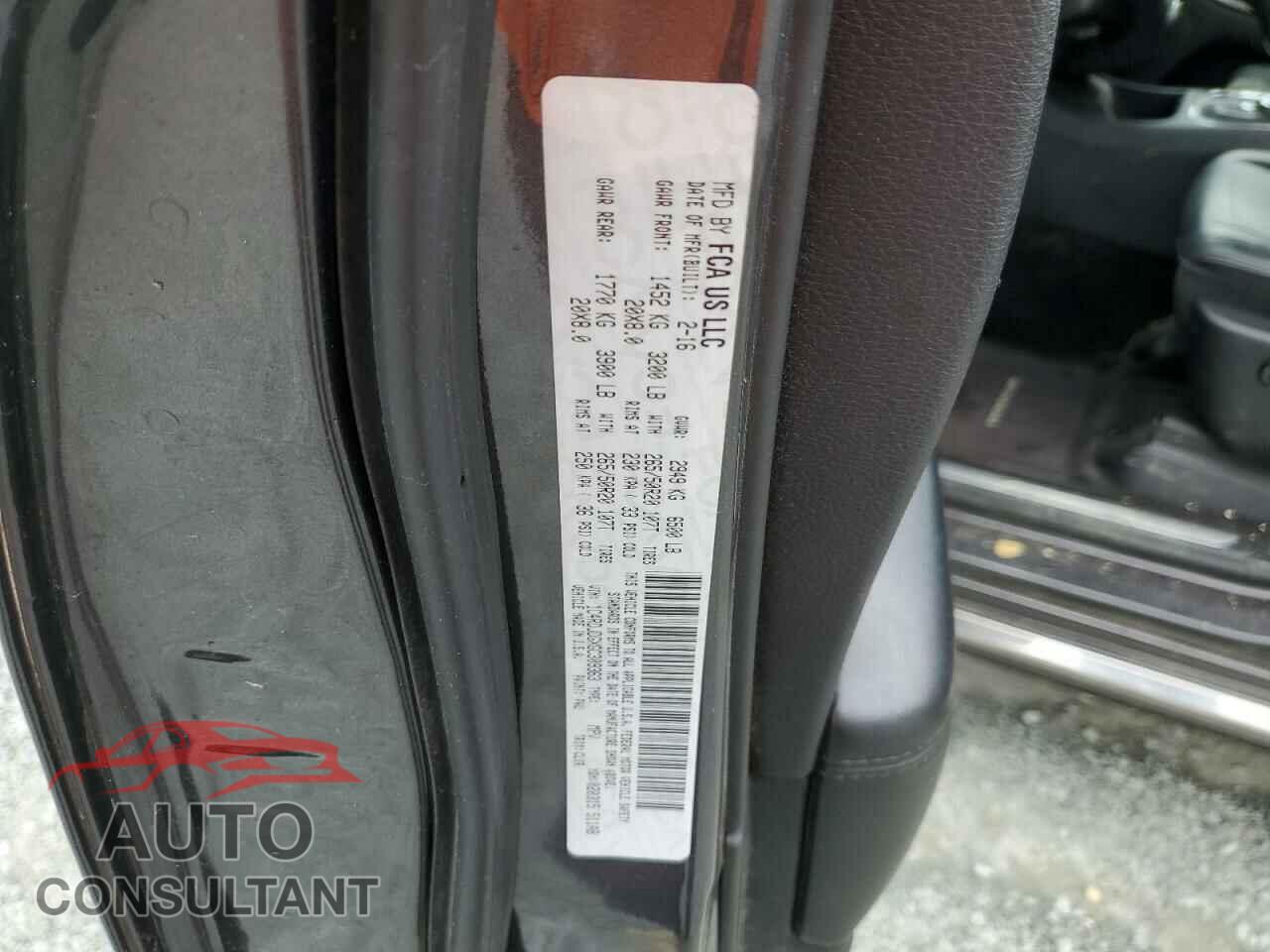 DODGE DURANGO 2016 - 1C4RDJDGXGC309363