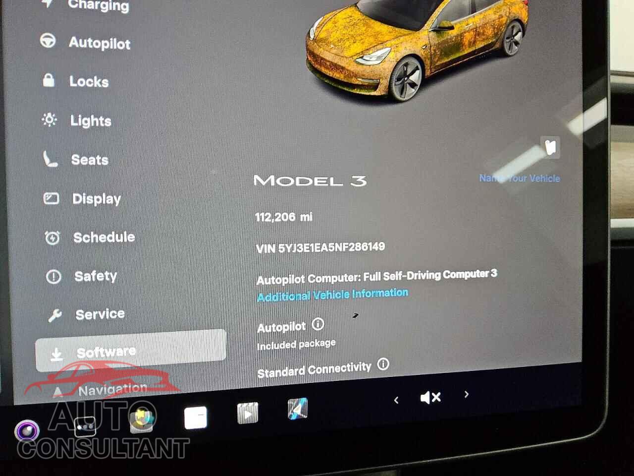 TESLA MODEL 3 2022 - 5YJ3E1EA5NF286149