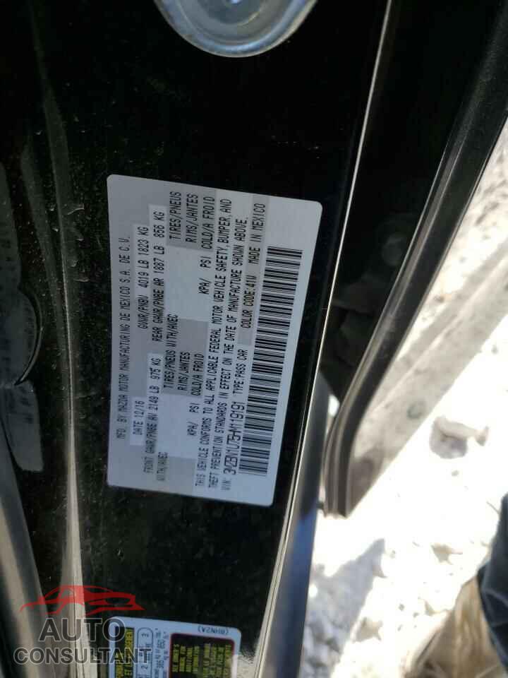 MAZDA 3 2017 - 3MZBN1U75HM119191
