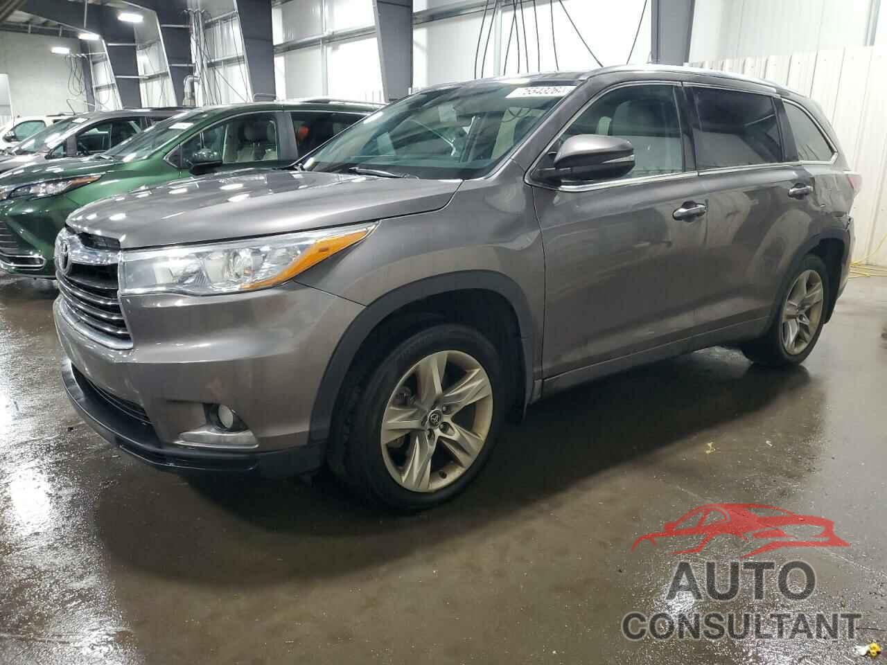 TOYOTA HIGHLANDER 2016 - 5TDDKRFH0GS284511