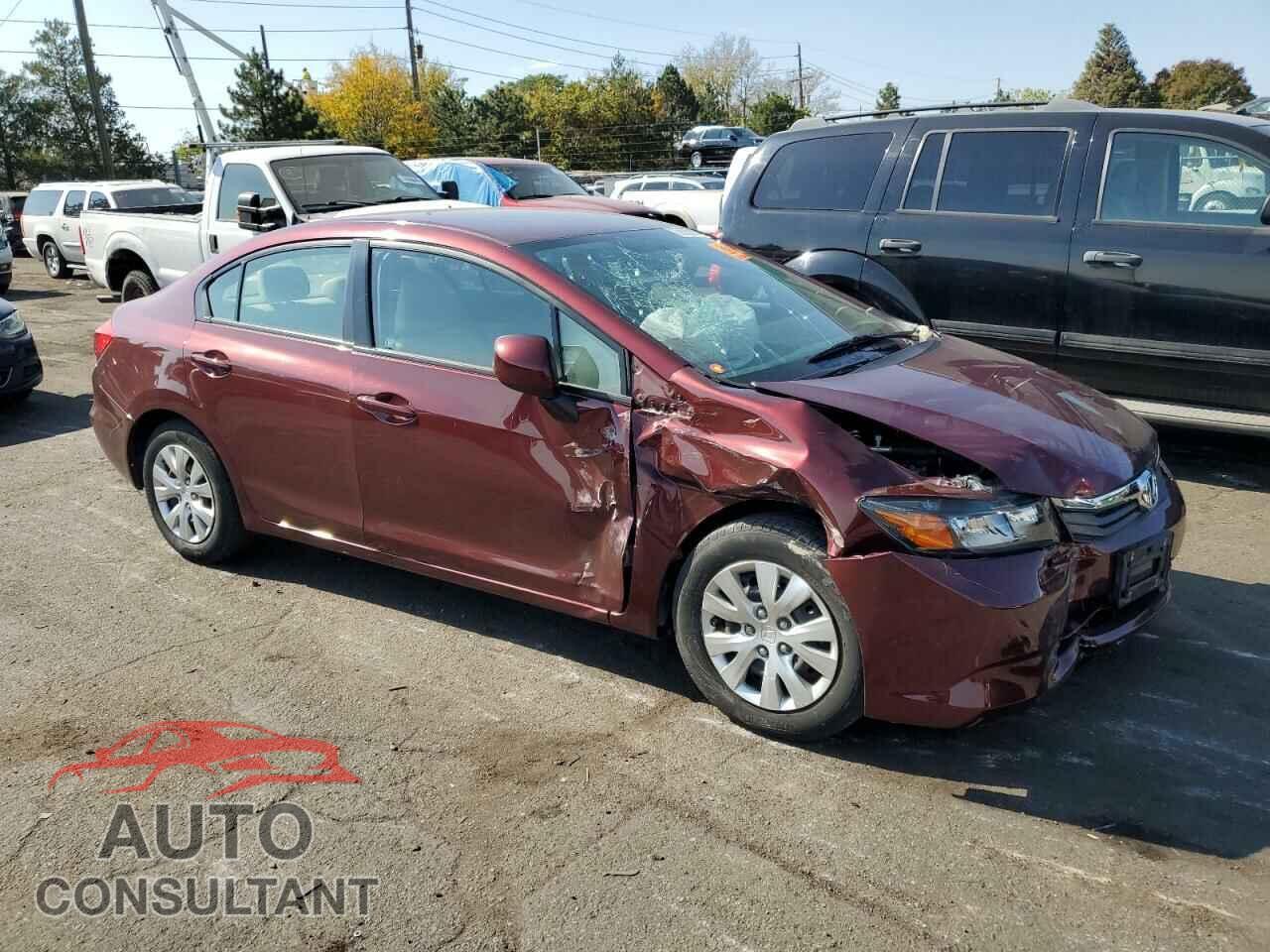 HONDA CIVIC 2012 - 2HGFB2F57CH609316
