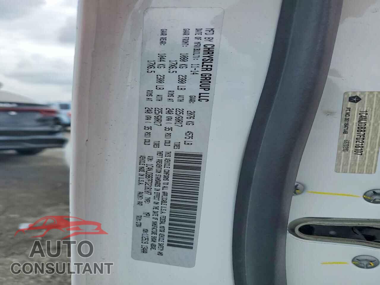JEEP COMPASS 2015 - 1C4NJDBB7FD218107