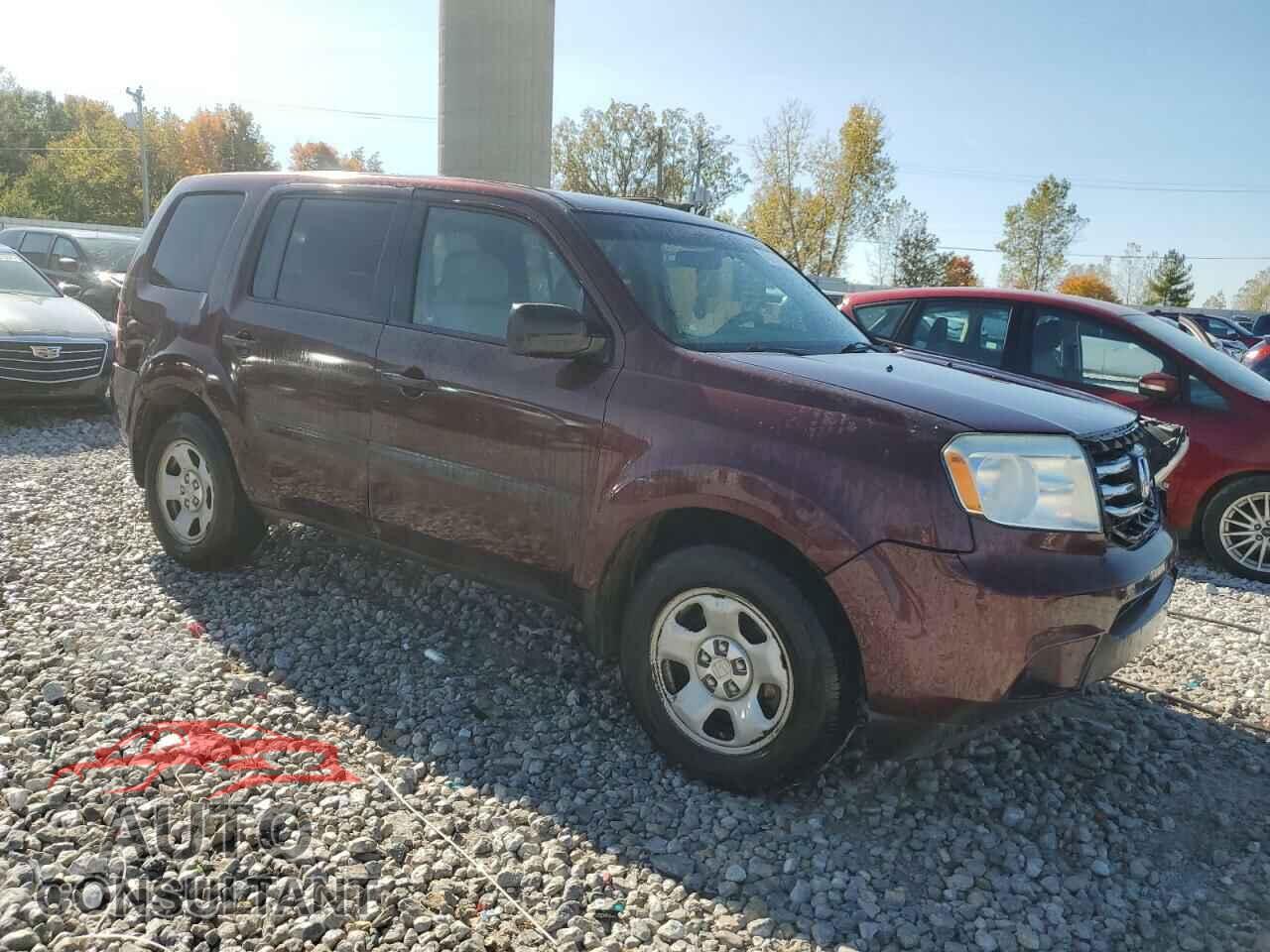 HONDA PILOT 2012 - 5FNYF4H24CB021549