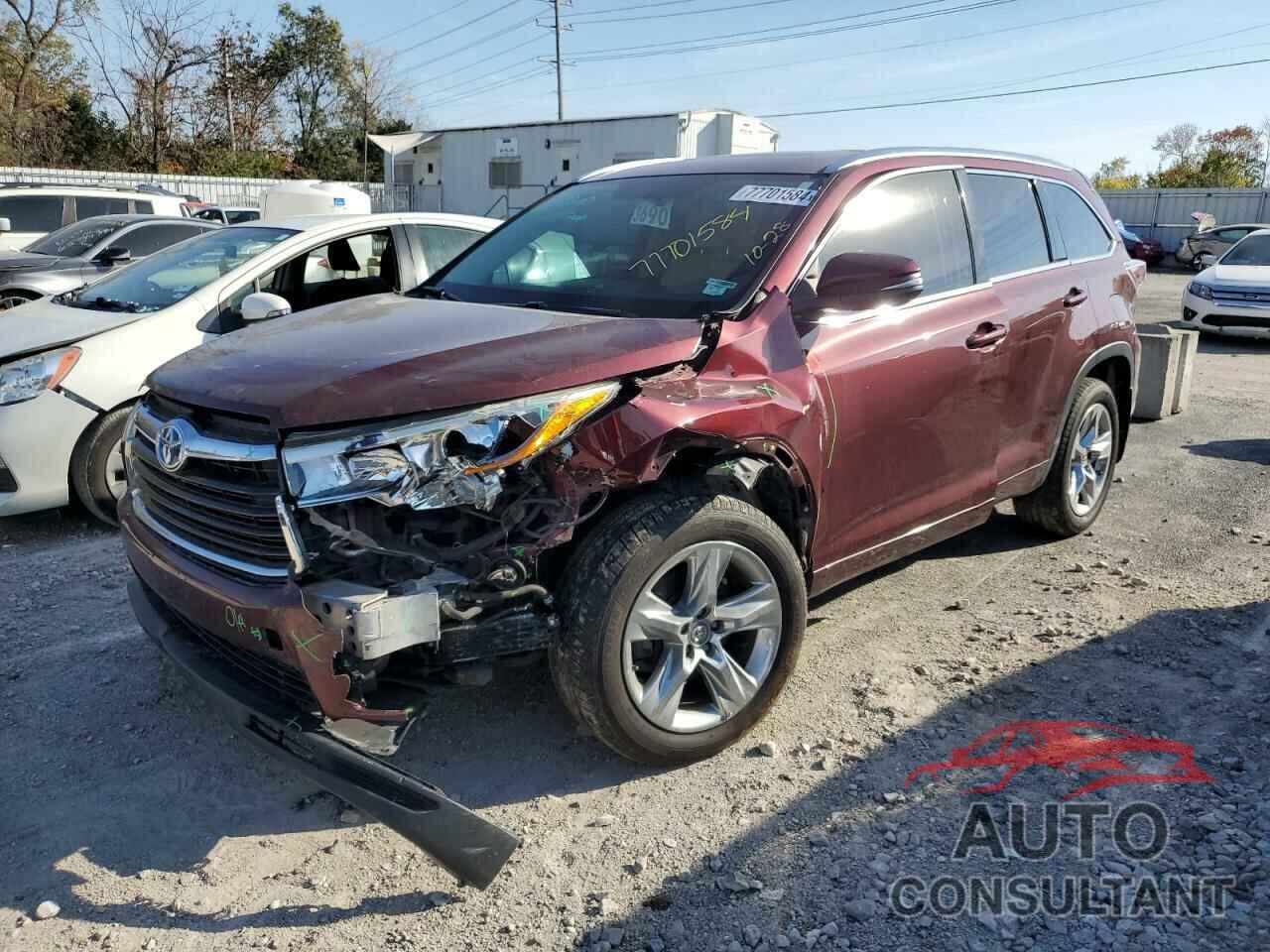 TOYOTA HIGHLANDER 2014 - 5TDDCRFH0ES004774