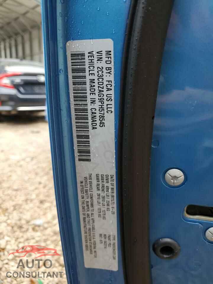 DODGE CHALLENGER 2023 - 2C3CDZAG9PH578545