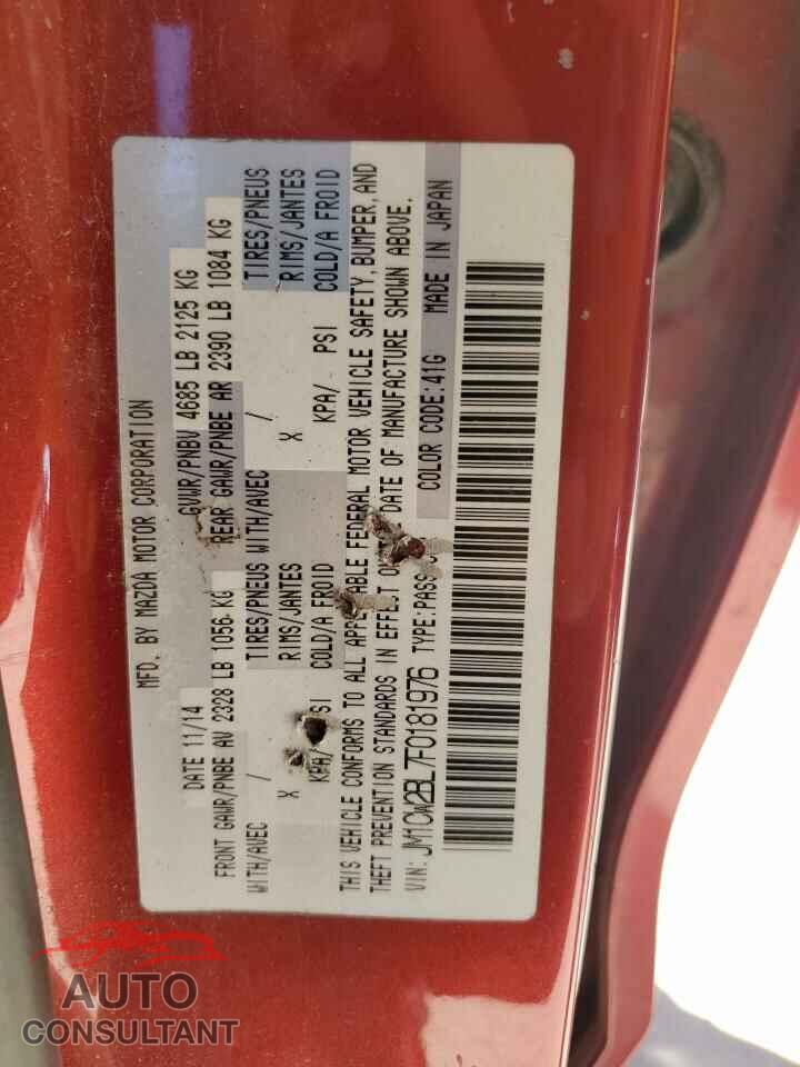 MAZDA 5 2015 - JM1CW2BL7F0181976