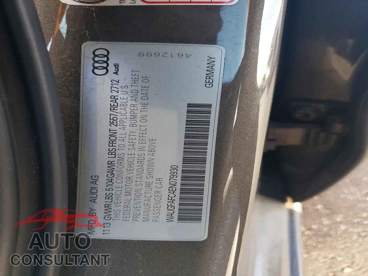 AUDI A6 2014 - WAUGFAFC4EN079930
