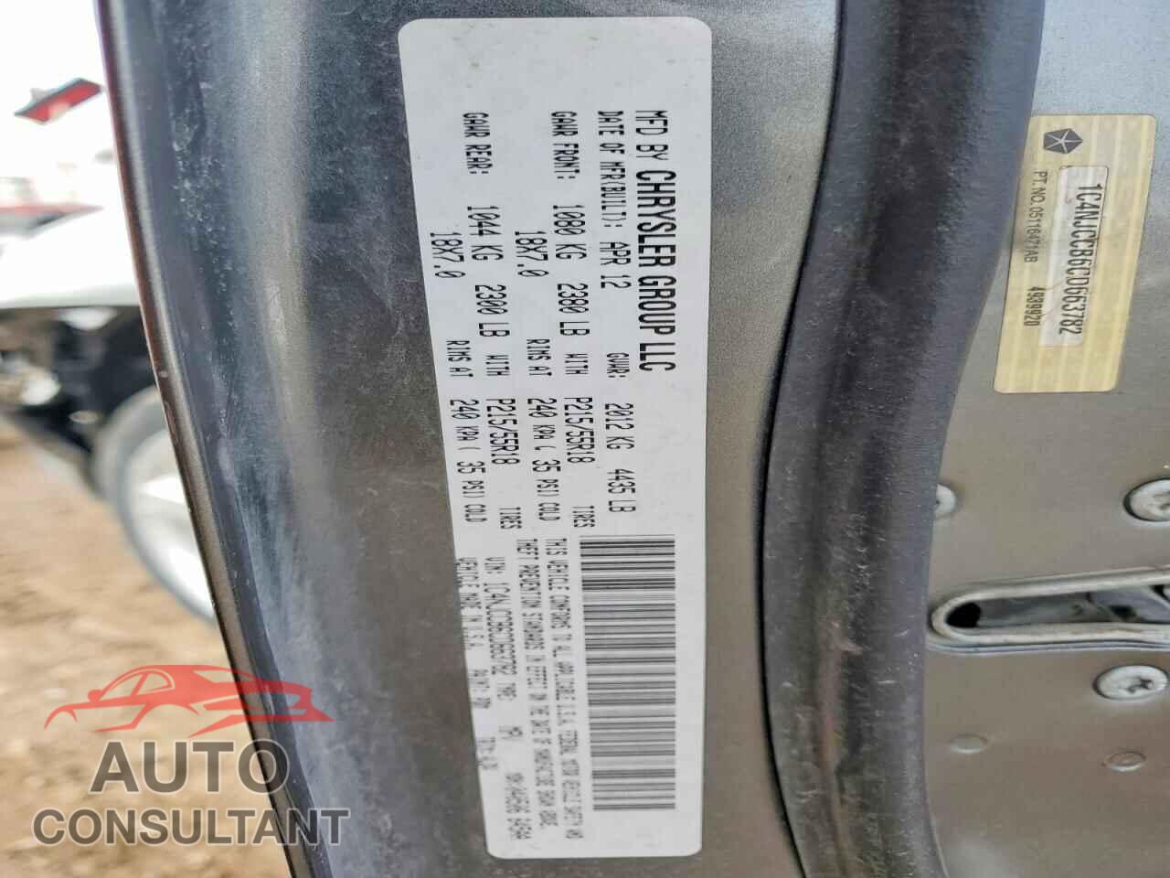 JEEP COMPASS 2012 - 1C4NJCCB6CD663782
