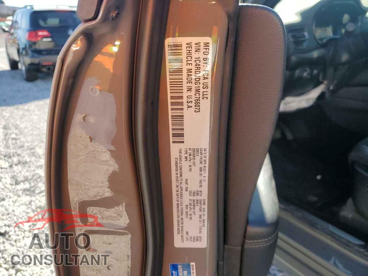 DODGE DURANGO 2021 - 1C4RDJDG1MC766073
