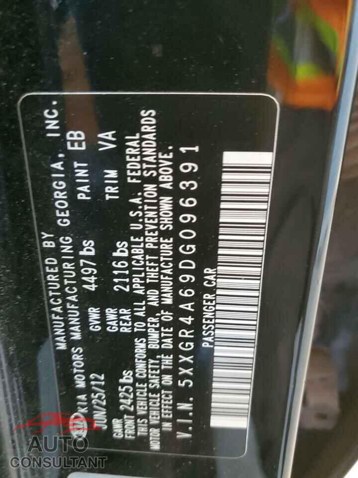 KIA OPTIMA 2013 - 5XXGR4A69DG096391