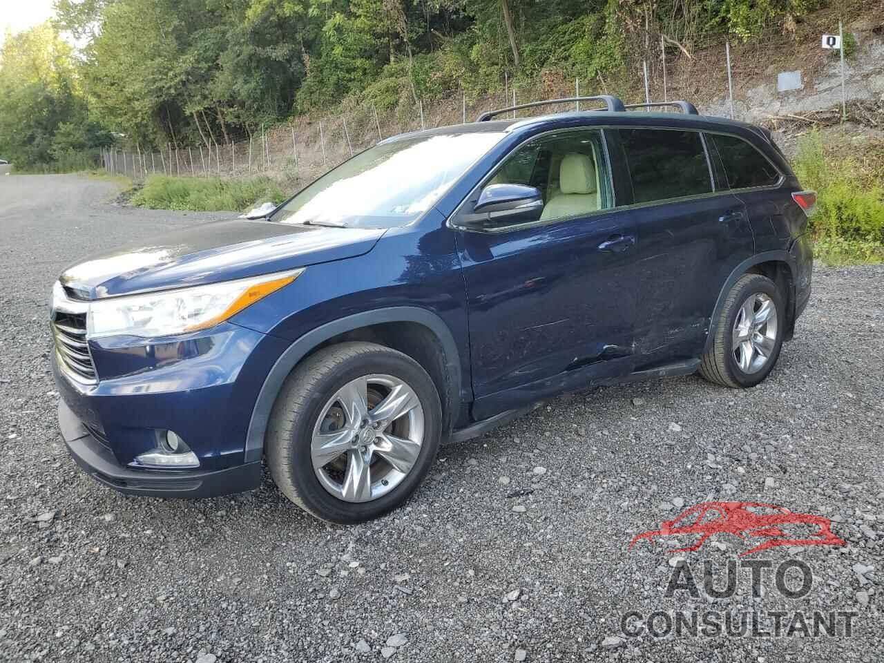TOYOTA HIGHLANDER 2014 - 5TDDCRFHXES005995
