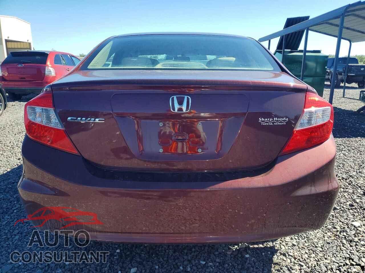 HONDA CIVIC 2012 - 19XFB2F56CE029601