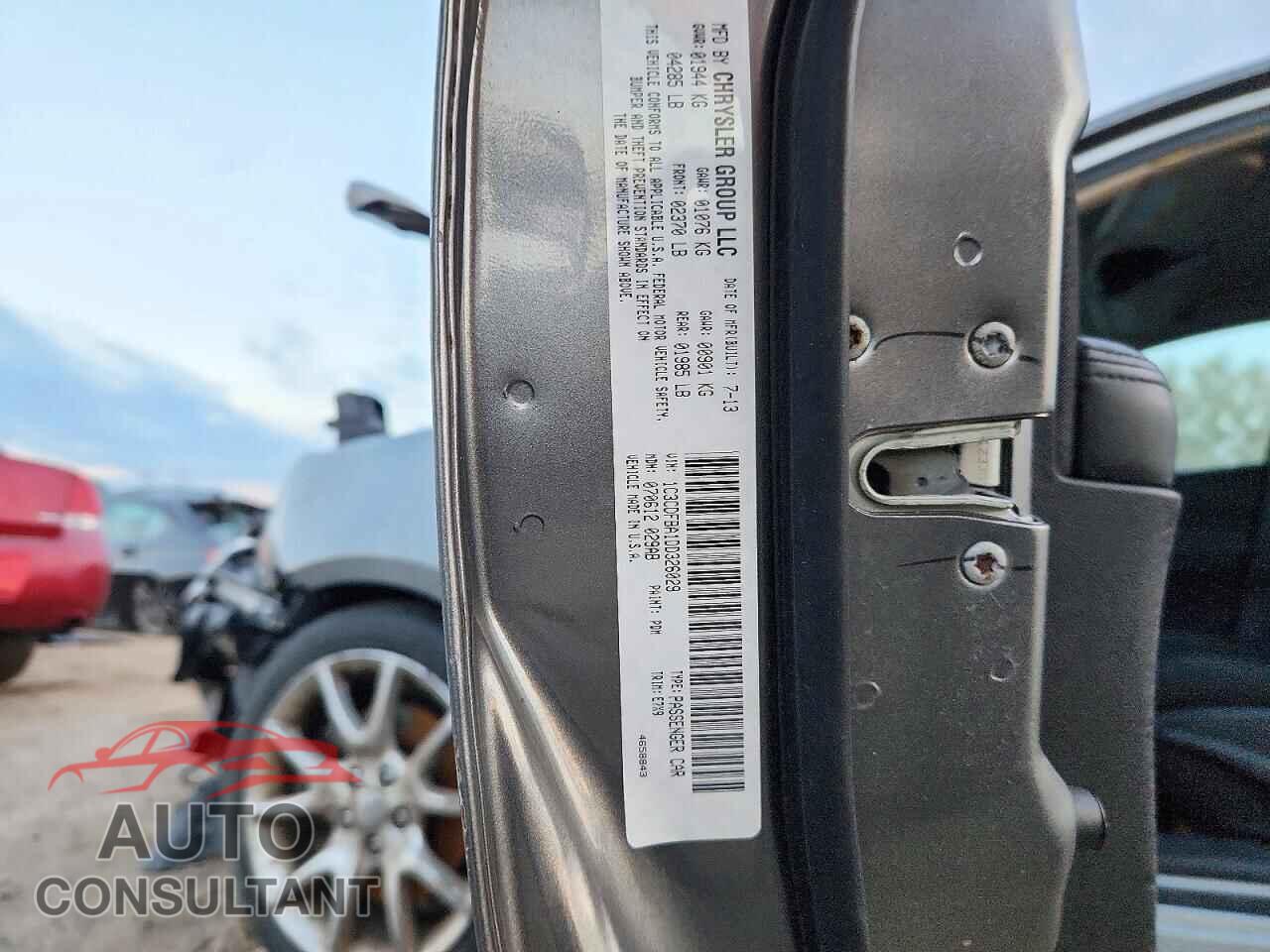 DODGE DART 2013 - 1C3CDFBA1DD326029