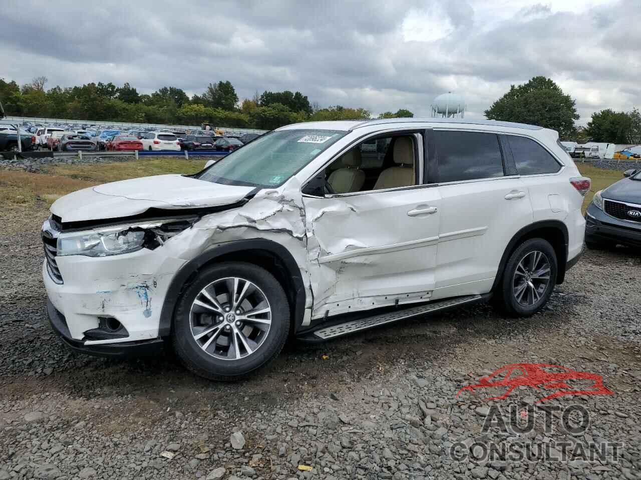 TOYOTA HIGHLANDER 2016 - 5TDJKRFH1GS280566