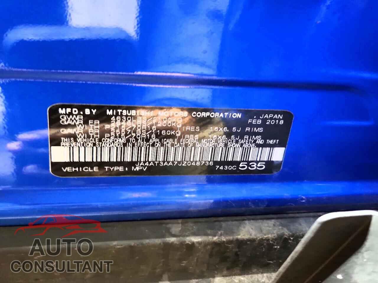 MITSUBISHI ECLIPSE 2018 - JA4AT3AA7JZ048736