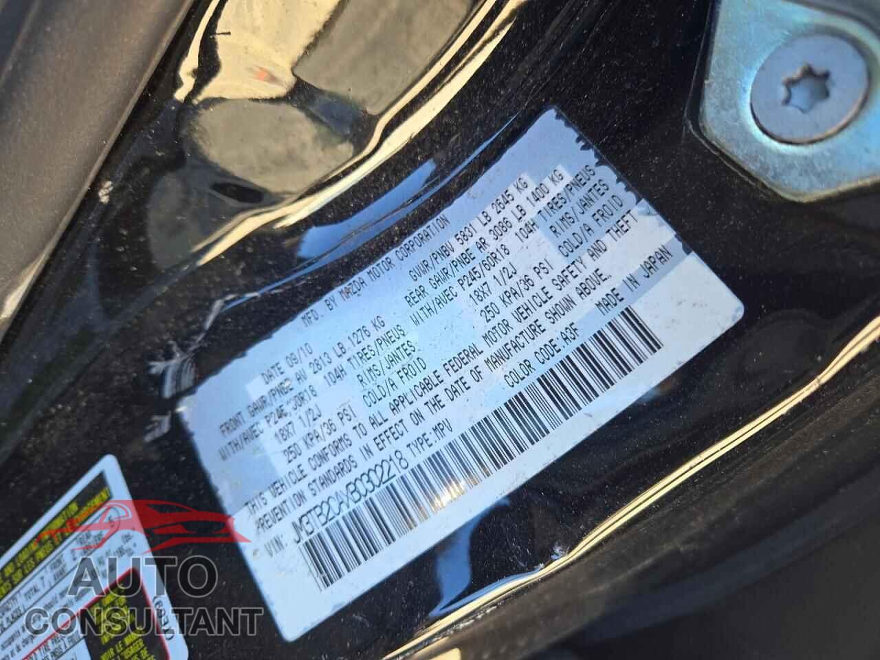 MAZDA CX-9 2011 - JM3TB2CAXB0302218